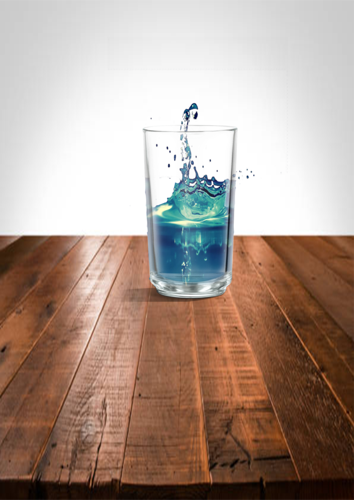 Verre sur table